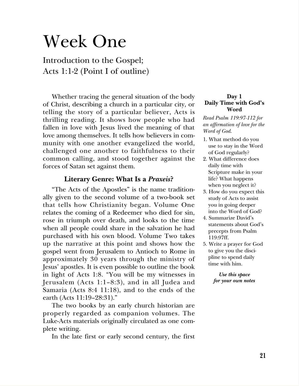 Falling in Love with Jesus' People: Studies in the Book of Acts