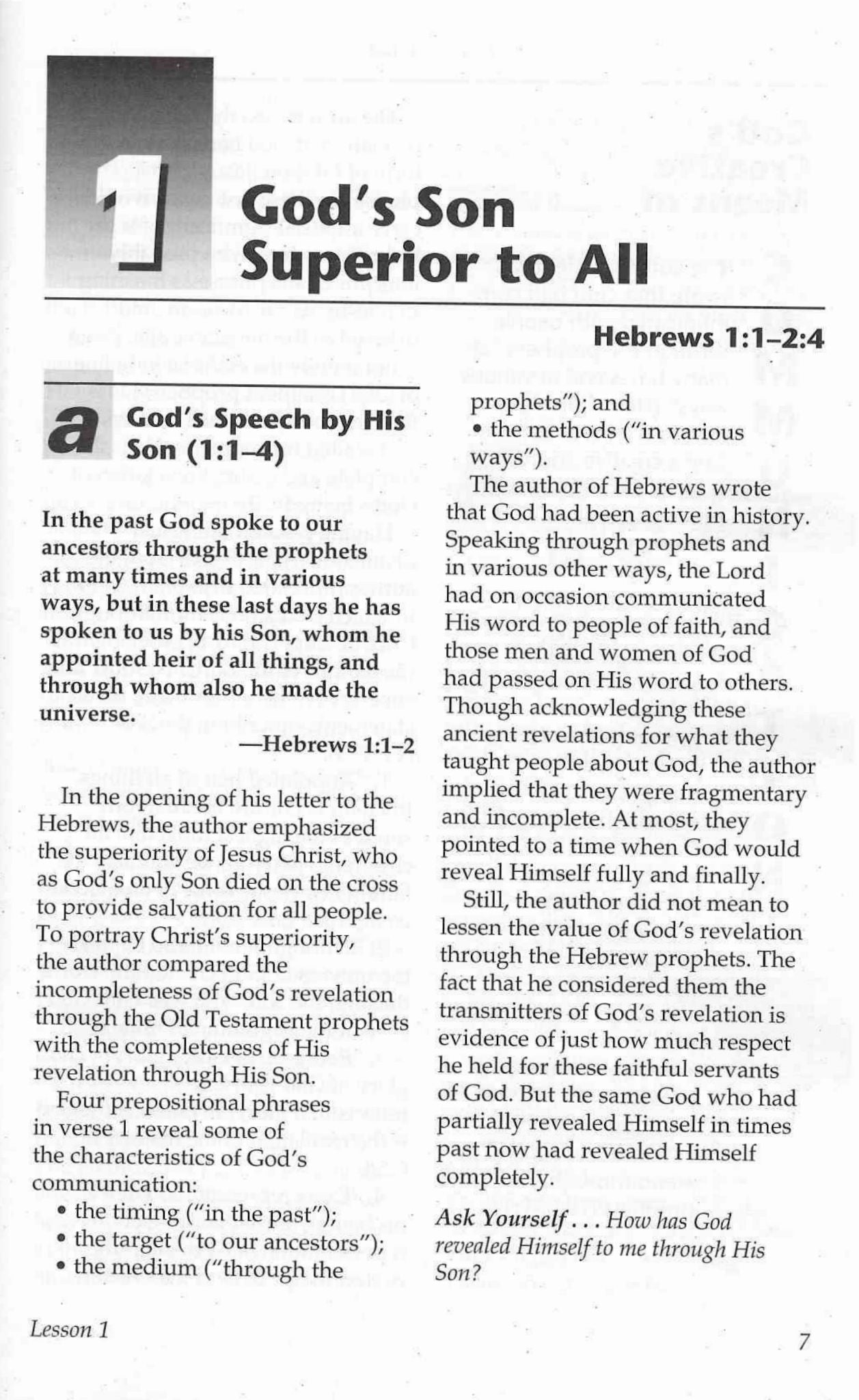 Adult Bible In Life Student Book - Hebrews