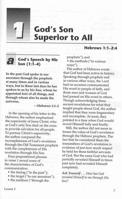 Adult Bible In Life Teacher's Guide - Hebrews