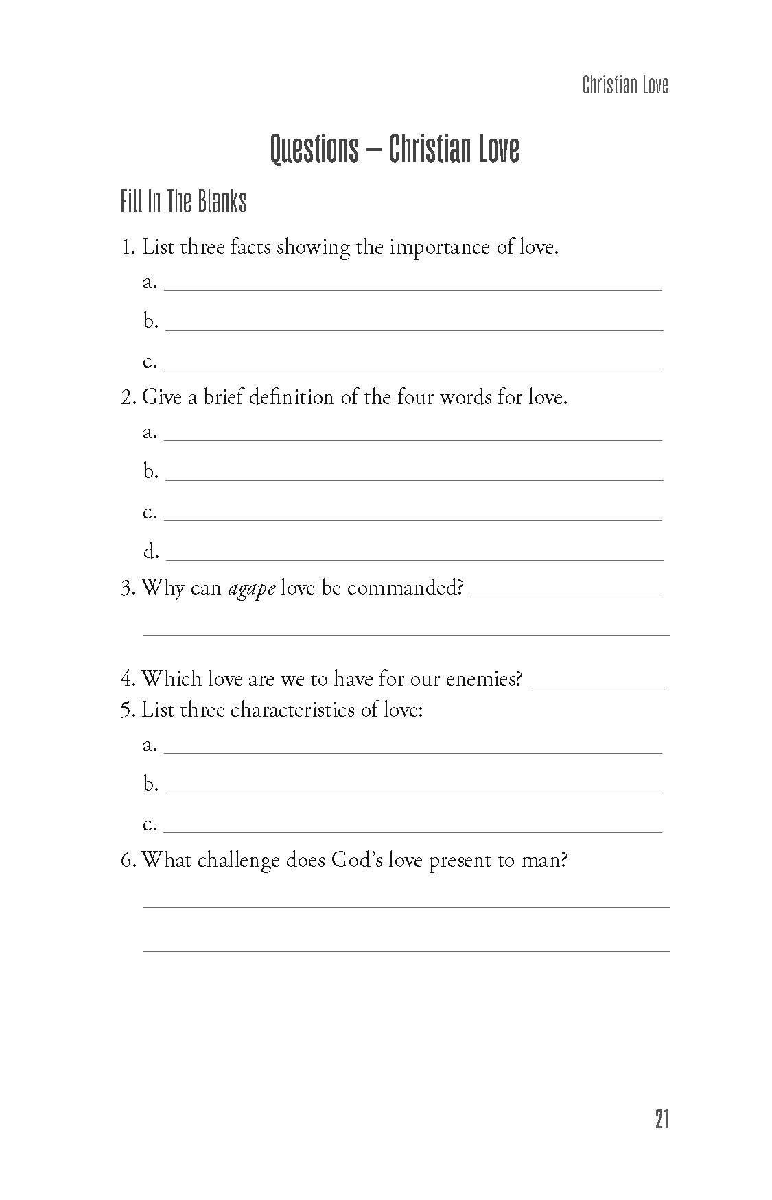 12 More Lessons In Christian Doctrine