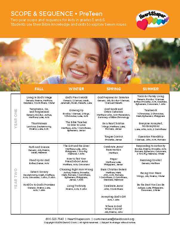 Heartshaper Preteen (5th-6th grade) Teacher's Convenience Kit
