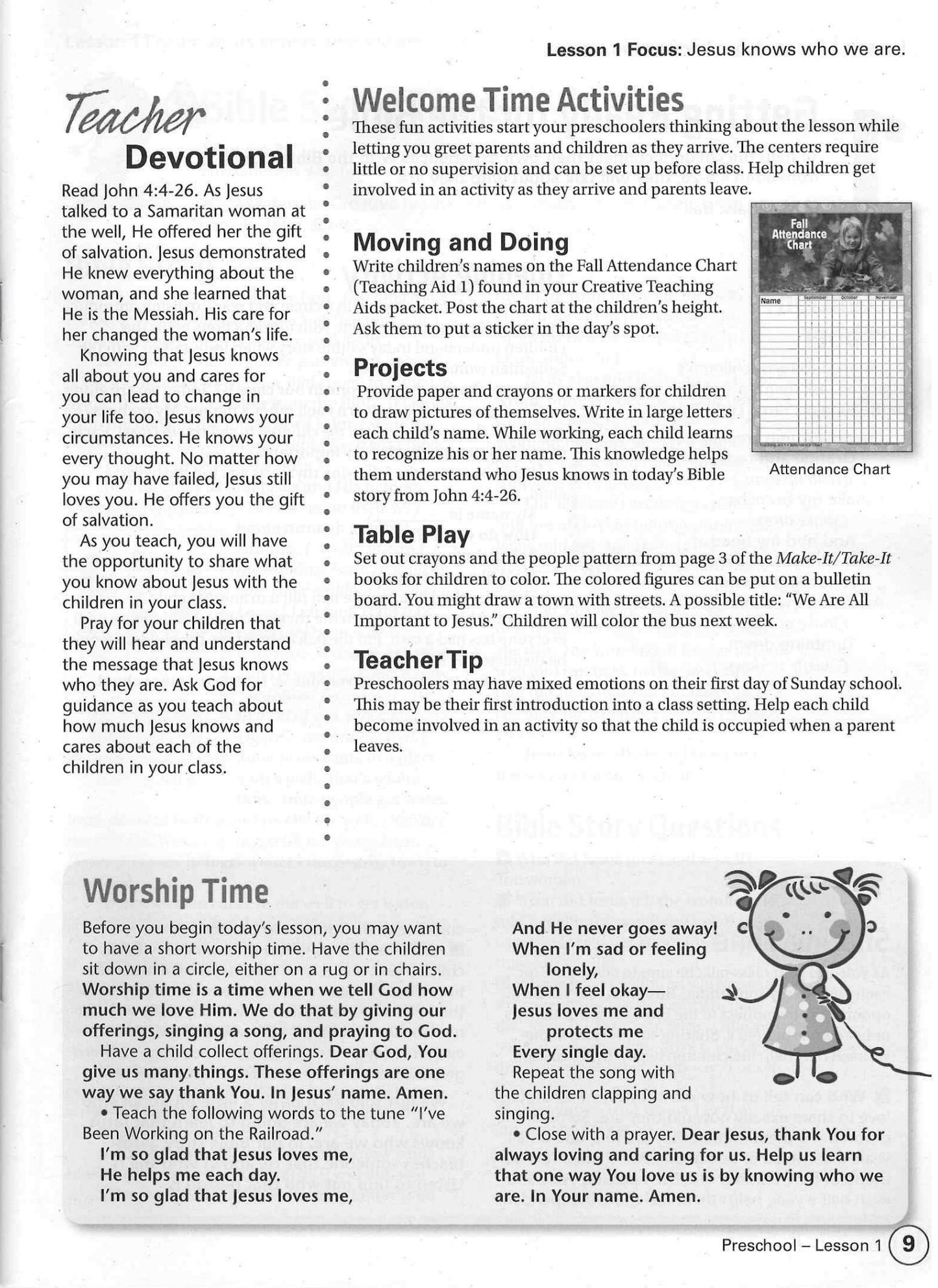 Preschool Teacher's Guide