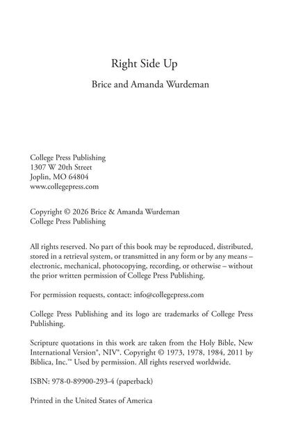 PRE-ORDER Right Side Up: Reorienting Our Vision of Disability and Community