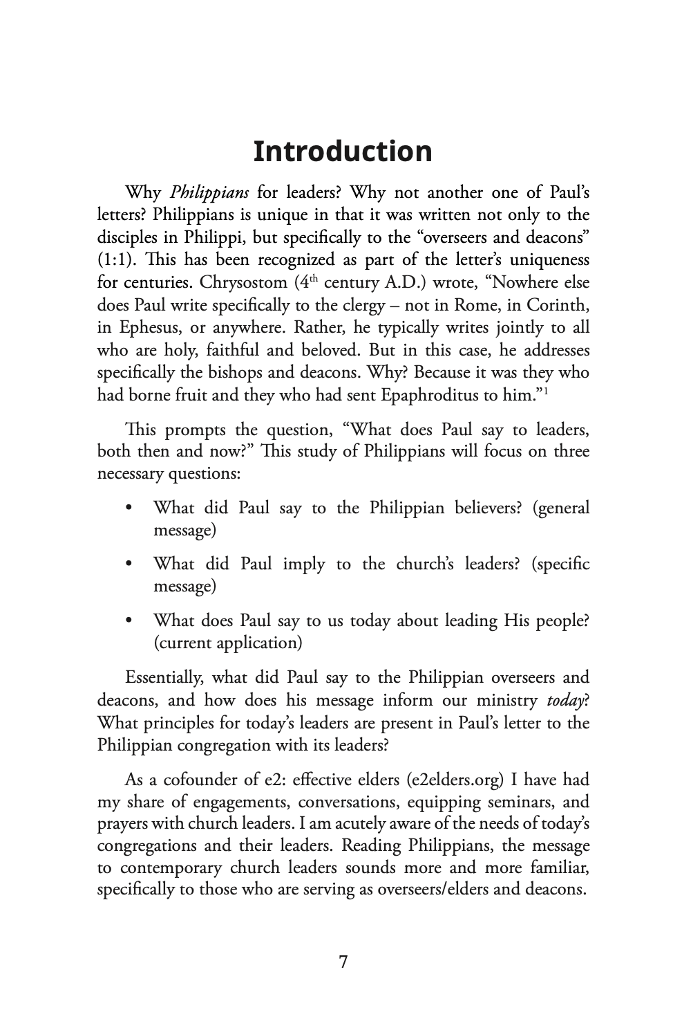Paul's Letter To Leaders: Philippians for Elders and Deacons PRE-ORDER NOW! Releases 4/24/2025