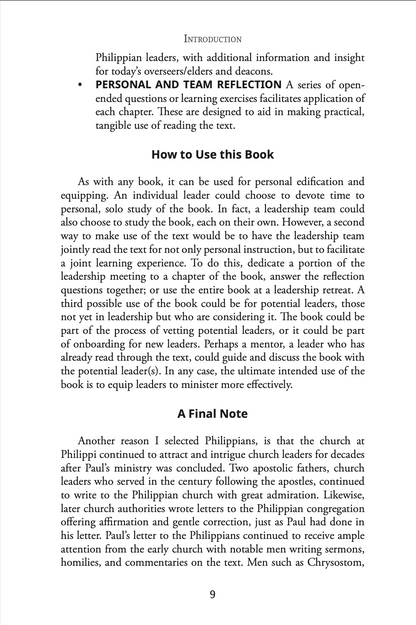 Paul's Letter To Leaders: Philippians for Elders and Deacons PRE-ORDER NOW! Releases 4/24/2025