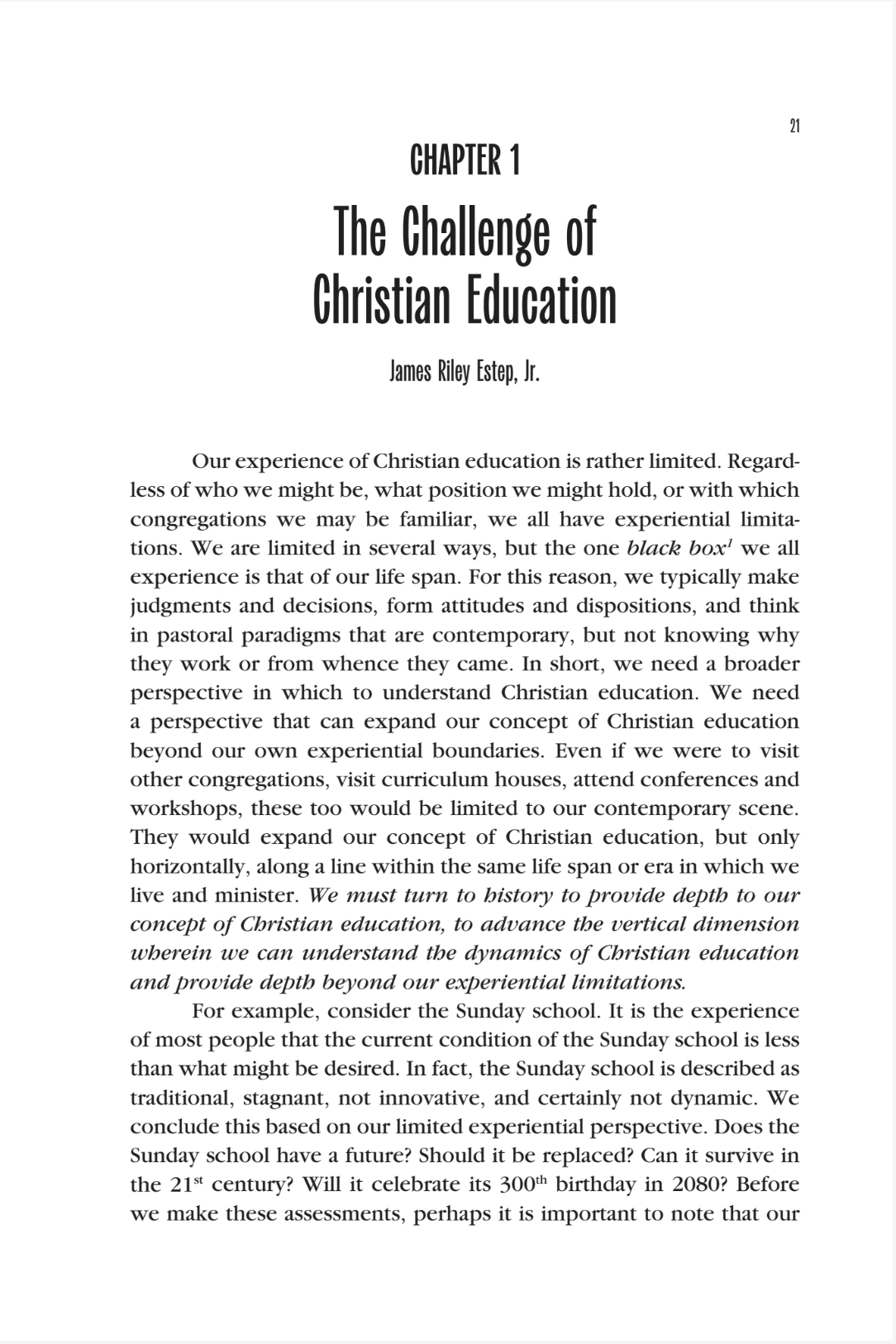 Christian Education
