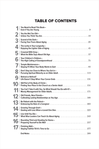 Not Too Old: Turning Your Later Years into Greater Years