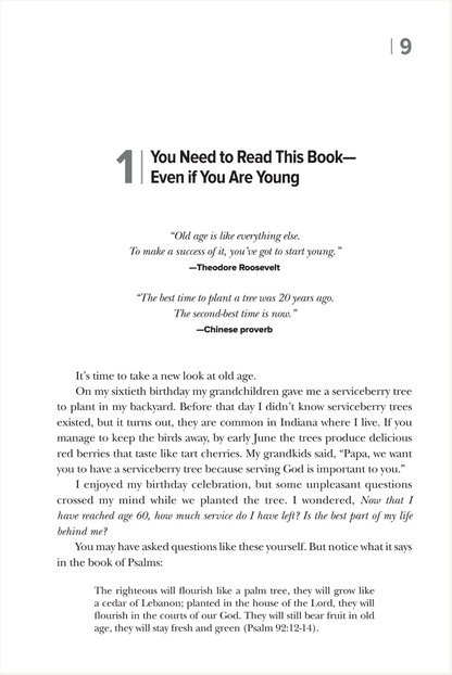 Not Too Old: Turning Your Later Years into Greater Years