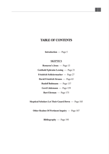 Sui Generis: How the Biblical Portrait of Jesus Still Stands after Three Centuries of Negative Higher Criticism