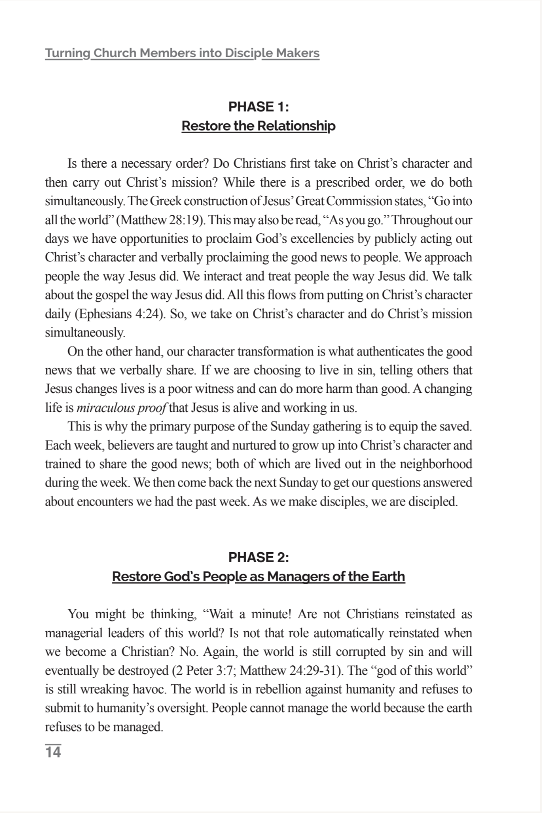 Turning Church Members into Disciple Makers