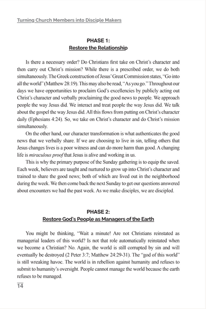 Turning Church Members into Disciple Makers