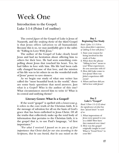 Falling in Love with Jesus: Studies in the Book of Luke
