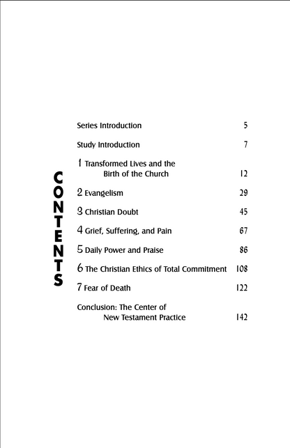Table of contents for a book or document with black text on a white background