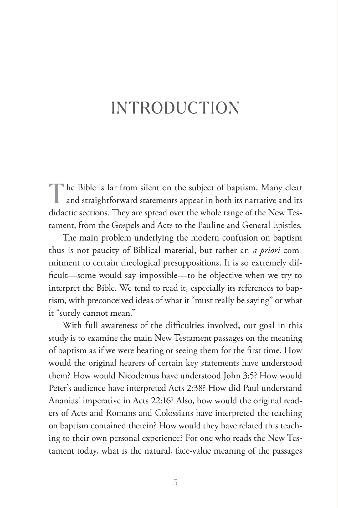 Baptism: A Biblical Study