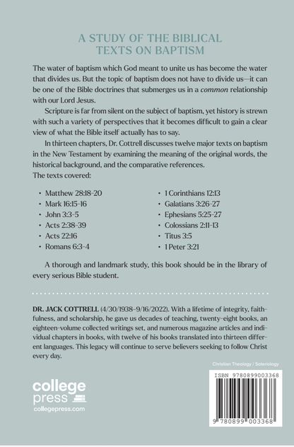 Baptism: A Biblical Study