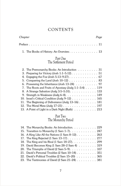 Old Testament Survey Series: The Books of History
