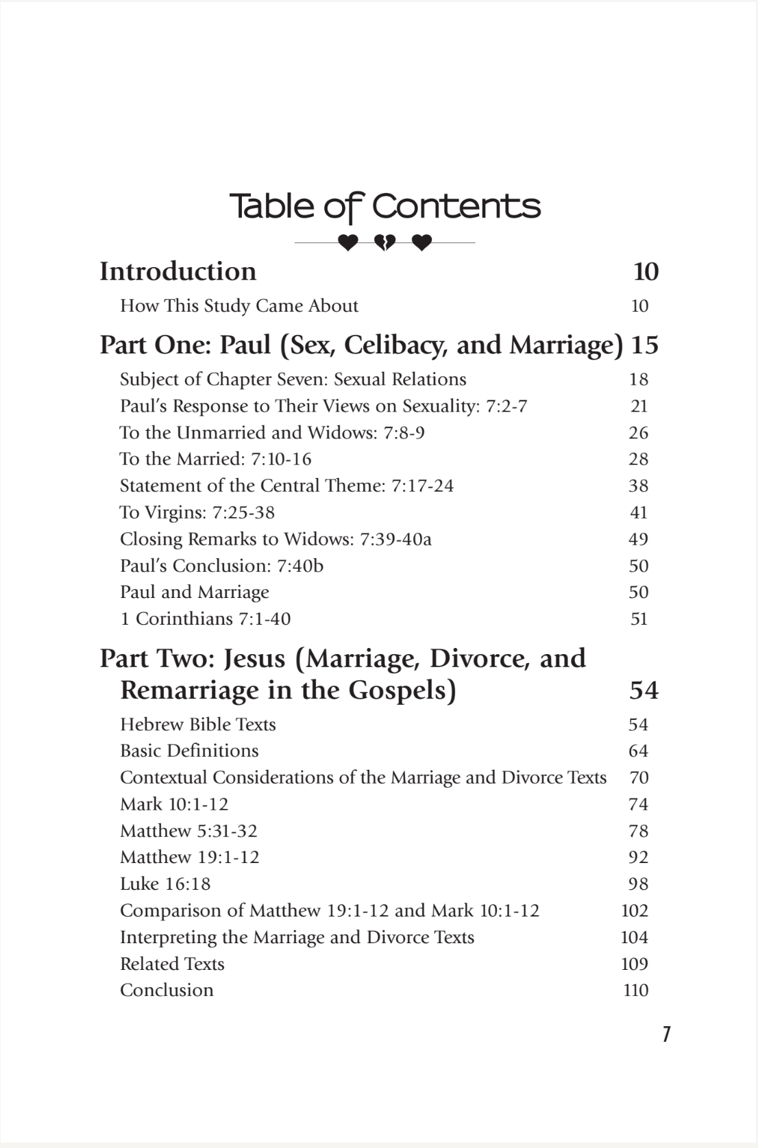 Marriage, Divorce, and Remarriage