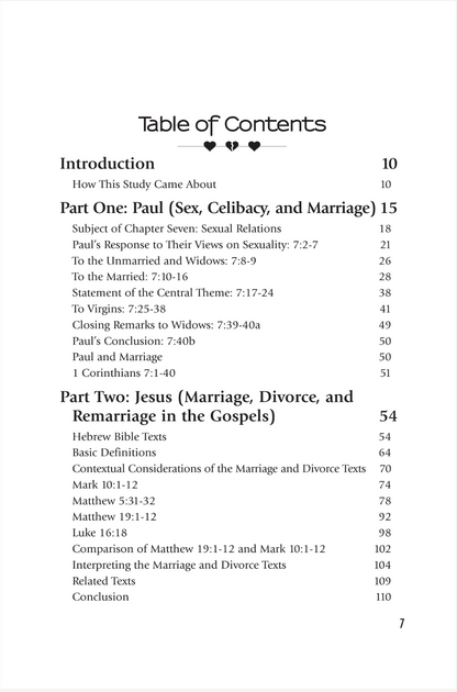 Marriage, Divorce, and Remarriage