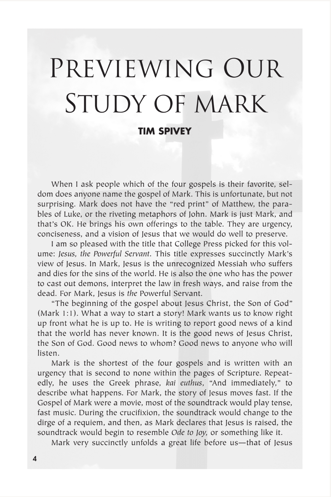 Mark: Jesus the Powerful Servant