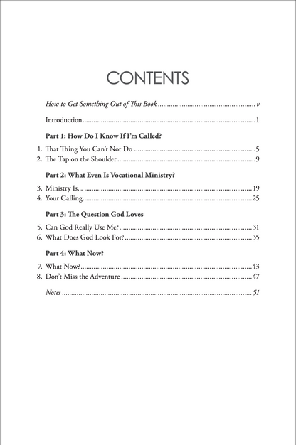 The Call You Can't Ignore: An Invitation to Explore God's Call to Full-time Ministry