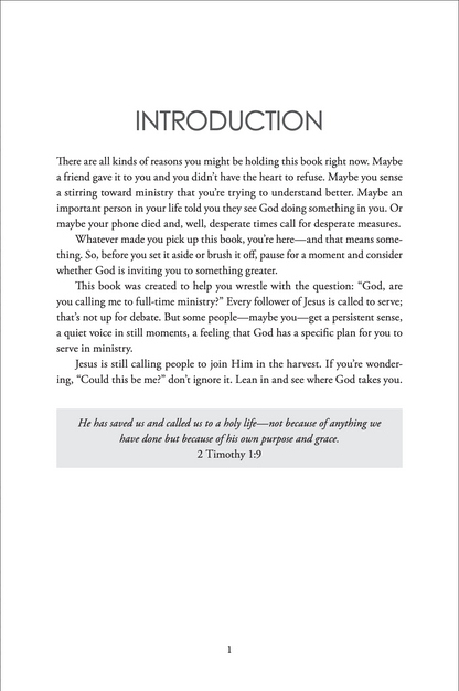 The Call You Can't Ignore: An Invitation to Explore God's Call to Full-time Ministry