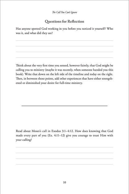 The Call You Can't Ignore: An Invitation to Explore God's Call to Full-time Ministry