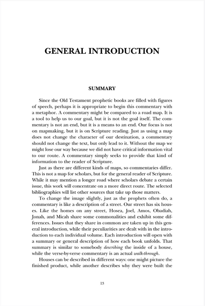 A scanned book page with the heading 'GENERAL INTRODUCTION' and a 'SUMMARY' section containing paragraphs of text on a white page.