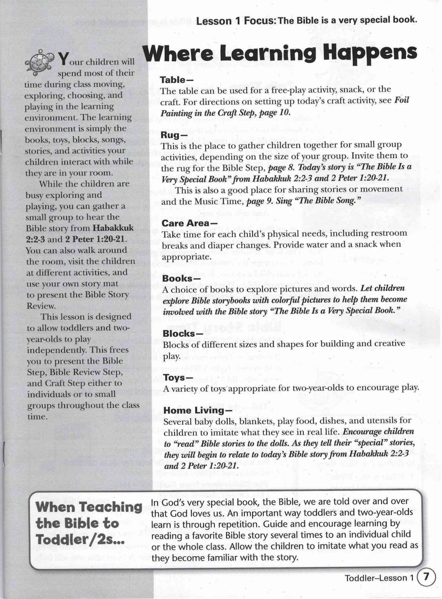 Toddler Teacher's Guide