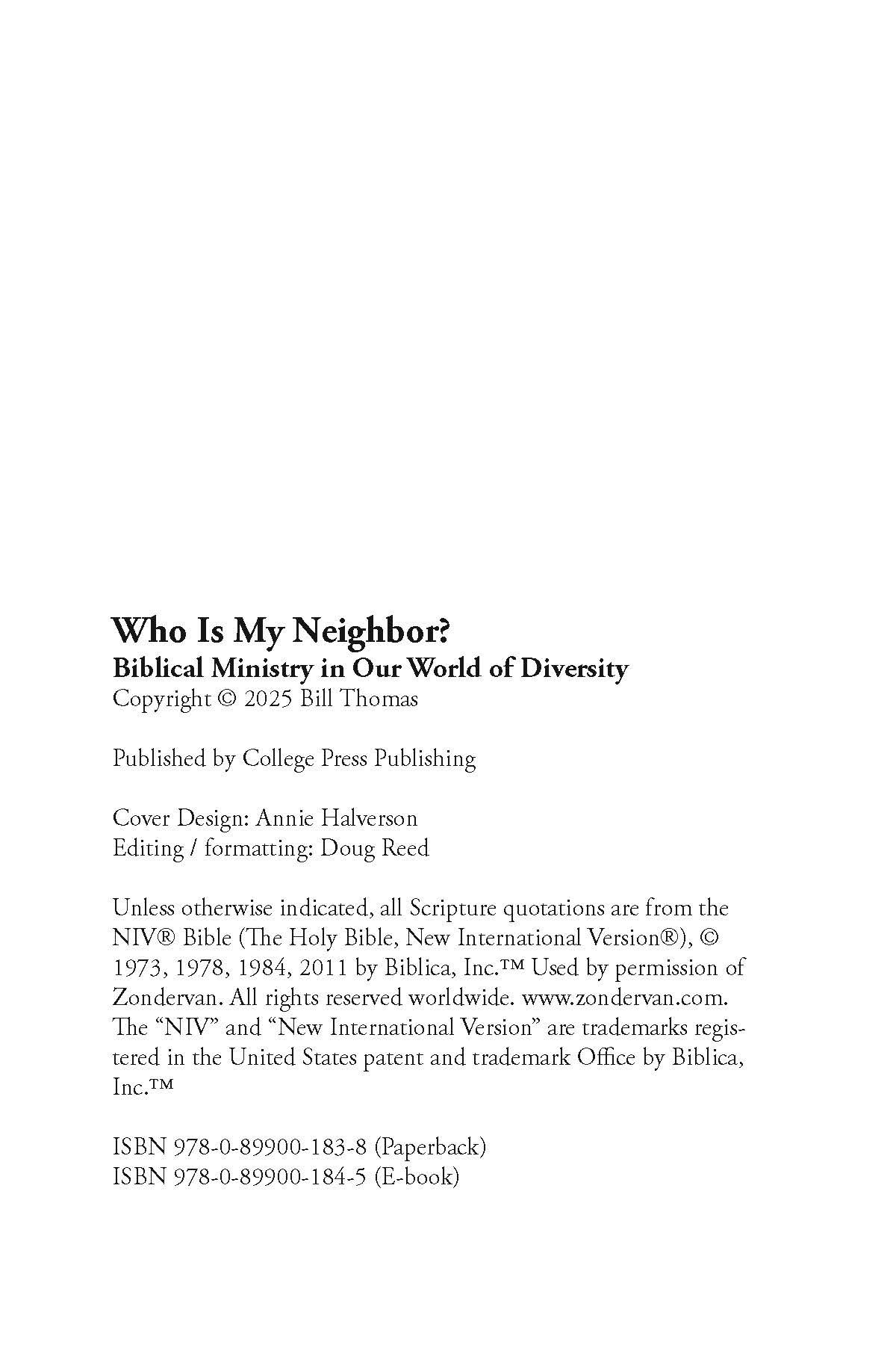 Who Is My Neighbor?